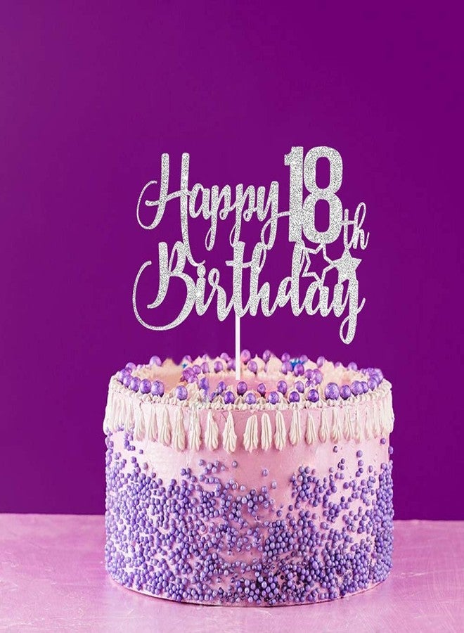 فيستيكو زينة كعكة عيد الميلاد الثامن عشر من فيستيكو®، فضية لامعة - زينة كعكة عيد الميلاد الثامن عشر، زينة حفلة عيد الميلاد الثامن عشر - Image 5